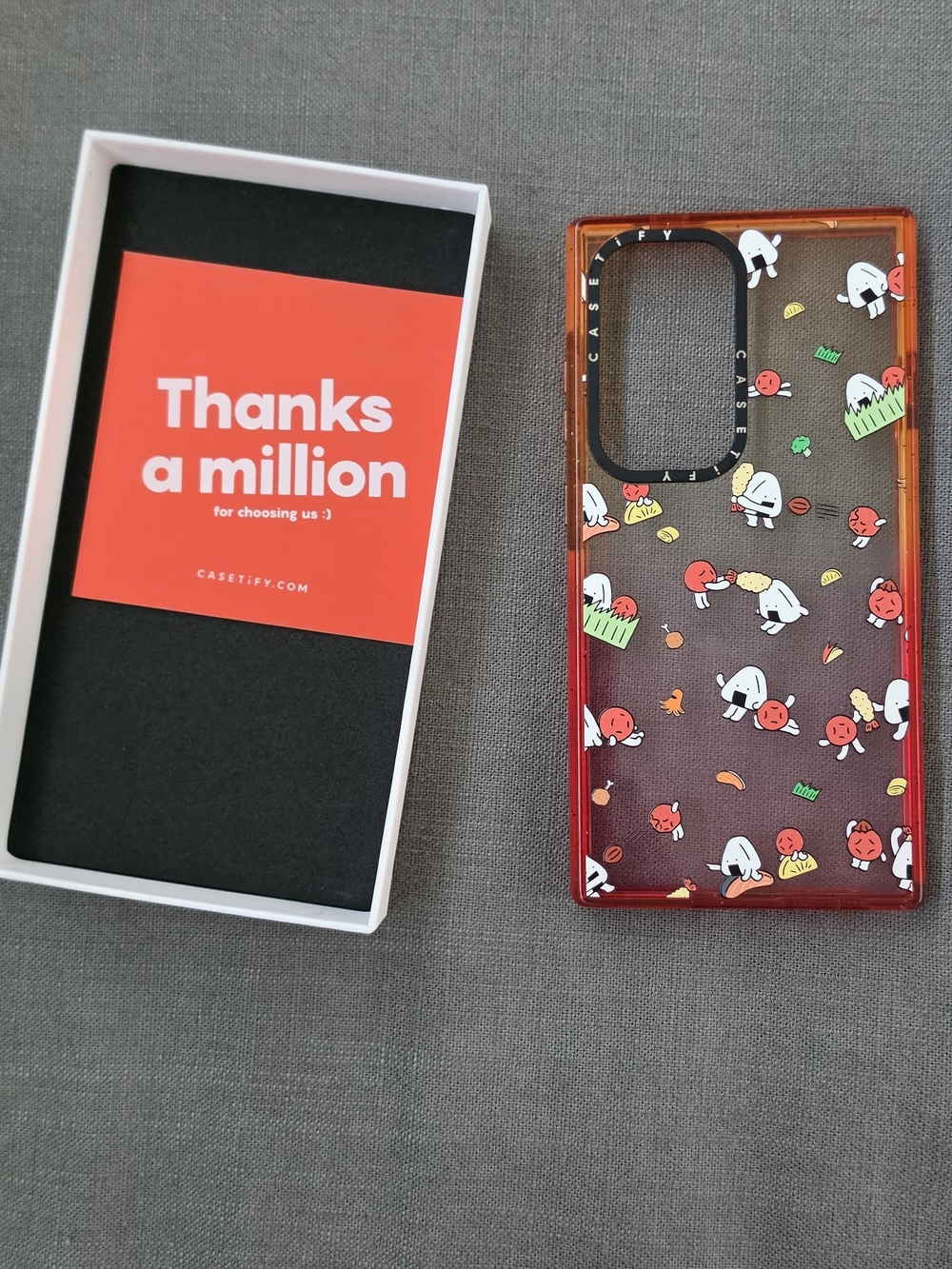 Casetify Red Sushi Pattern Samsung S24 Ultra Phone Case